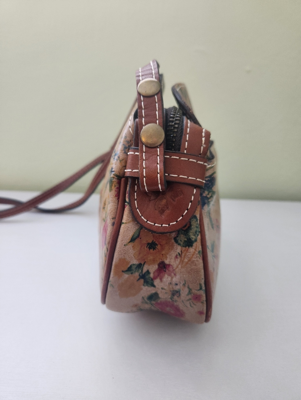 NWT Patricia Nash Leather Crossbody Purse - Prairie Rose - New In Bag + Wallet - Picture 6 of 14